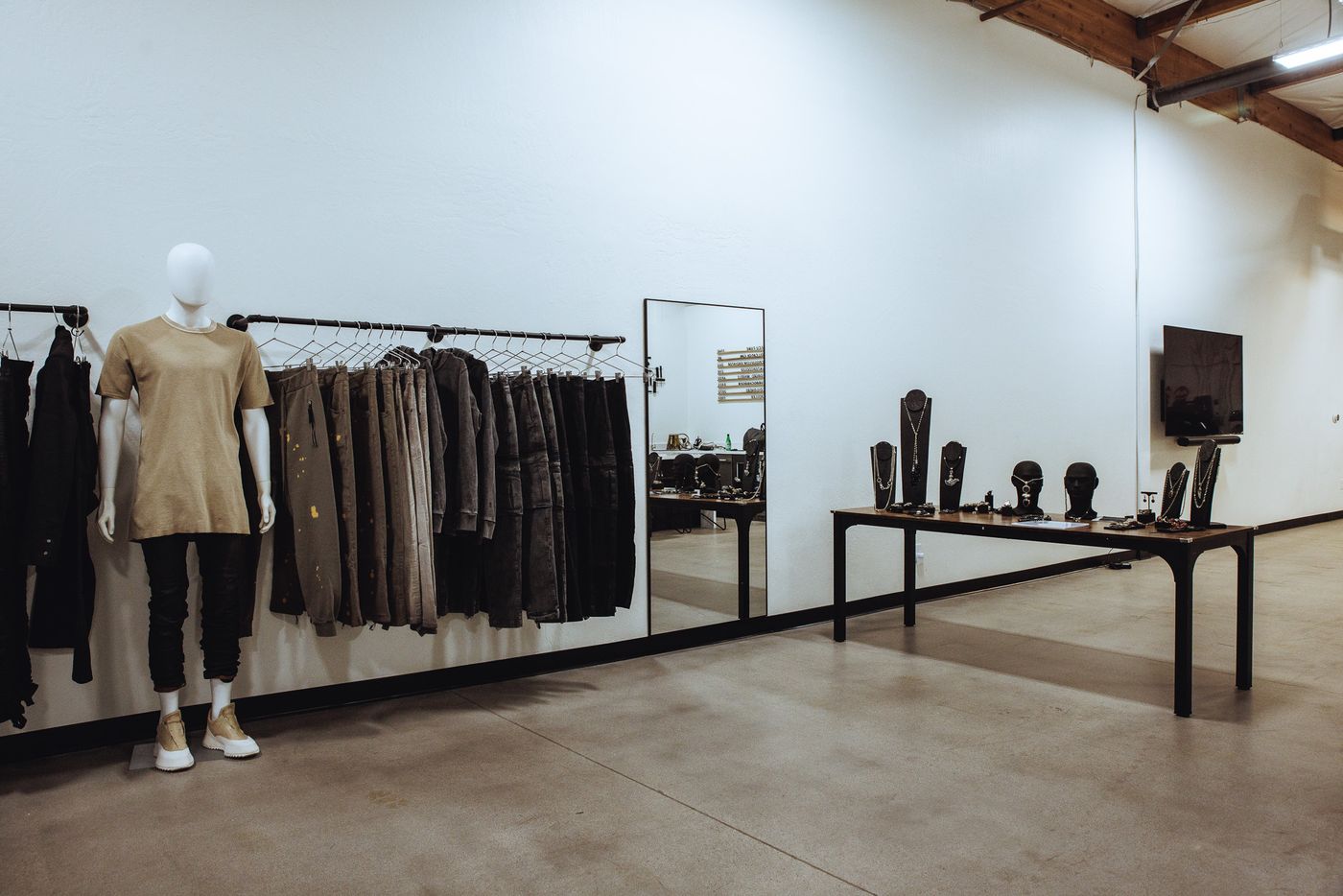 The showroom floor, where set-aside pieces wait for your visit